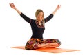 Chin Mudra in siddhasana yoga pose