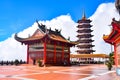 The Chin Swee Caves Temple is a Taoist temple in Genting Highlands, Pahang, Malaysia, scenery from a top Chin Swee Temple at Genti