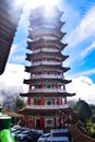 The Chin Swee Caves Temple is a Taoist temple in Genting Highlands, Pahang, Malaysia, scenery from a top Chin Swee Temple at Genti Royalty Free Stock Photo