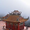 The Chin Swee Caves Temple is a Taoist temple in Genting Highlands, Pahang, Malaysia, scenery from a top Chin Swee Temple at Genti Royalty Free Stock Photo