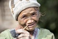 Chin tribe tattooed woman