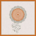 Vintage indian mandala template. design for backgrounds, cards, packaging