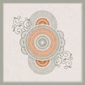 Vintage indian mandala template. design for backgrounds, cards, packaging