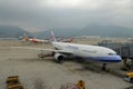 China Airlines Airbus 330-300 at Hong Kong Airport Royalty Free Stock Photo