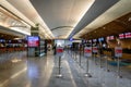 China Airlines check-in counter in Taipei Taoyuan International Airport.