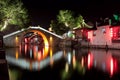 China ancient architecture nightscape Royalty Free Stock Photo