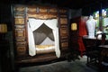 China ancient bedroom and bed landscape exhibition