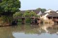 China ancient building in Wuzhen Royalty Free Stock Photo