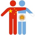 China - Argentina / friendship concept