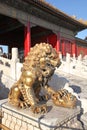China. Beijijng. Bronze pot at Forbidden City Royalty Free Stock Photo