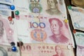 China bills with Mao`s face