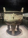 China bronze cauldron, Unearthed cultural relics exhibition