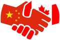 China - Canada handshake