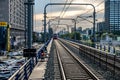 China Changchun city light rail landscape