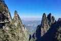 China Chenzhou Hunan Mangshan Guangdong Five Fingers Peak Mountain Wuzhifeng Blue Sky Royalty Free Stock Photo