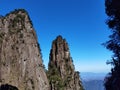 China Chenzhou Hunan Mangshan Guangdong Five Fingers Peak Mountain Wuzhifeng Blue Sky Royalty Free Stock Photo