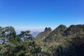 China Chenzhou Hunan Mangshan Guangdong Hills Five Fingers Mountain Wuzhifeng Blue Sky Green Trees Nature Outdoor Hiking