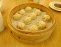 China Chinese Taiwan Taiwanese Cuisine Din Tai Fung Xiao Long Bao Soup Dumplings Siu Long Bao Bun Bread with Meat Pork Fried Rice Royalty Free Stock Photo