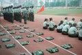 China college students military training activity 13