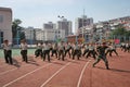 China college students military training 8