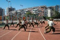 China college students military training 33