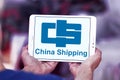 China container shipping logo Royalty Free Stock Photo