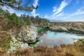 China Cove, Beach in Point Lobos State Natural Reserve, with rock and geological formations along the rugged Big Sur Royalty Free Stock Photo