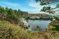 China Cove, Beach in Point Lobos State Natural Reserve, with rock and geological formations along the rugged Big Sur coastline, Royalty Free Stock Photo