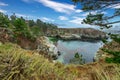 China Cove, Beach in Point Lobos State Natural Reserve, with rock and geological formations along the rugged Big Sur coastline, Royalty Free Stock Photo