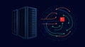 China data servers and global digital information flow