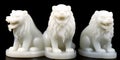 china east coast lion white sculpture generative AI
