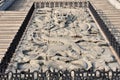 Stone carve of Chinas dragon,Buddhism sculpture, China element symbol,