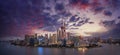 China financial district skyline on the Huangpu River