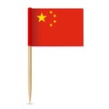 China Flag. Flag toothpick 10eps