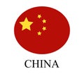 China flag illustrated