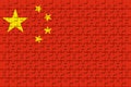 China Flag Jigsaw Puzzle, 3d illustration