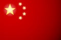 China flag vector Royalty Free Stock Photo