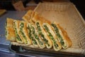 China food: green onion pancake Royalty Free Stock Photo