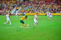 China Football Team Defending Their Goal