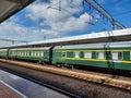 China green skin railcars at Guangdong China