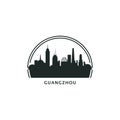 China Guangzhou cityscape vector logo