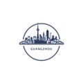 China Guangzhou cityscape vector logo