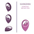 China Guangzhou 3D vector logo