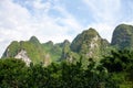 China Guilin Hills, beautiful Karst Mountain Landscape Royalty Free Stock Photo