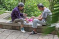 City street  Chinese Chess (Xiangqi ) is a logical board game from China Royalty Free Stock Photo