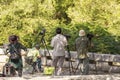 City street A group of Chinese photographers shooting nature and fauna