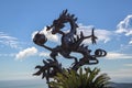 The Dragon Bronze in Yalong Bay  Sanya  China. There is a Dragon Bronze on the top of the Royalty Free Stock Photo