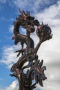 The Dragon Bronze in Yalong Bay  Sanya  China. There is a Dragon Bronze on the top of the Royalty Free Stock Photo