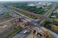 China high-speed railway construction site. Royalty Free Stock Photo