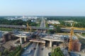 China high-speed railway construction site. Royalty Free Stock Photo